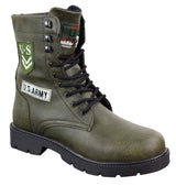 Botines de hombre estilo ejército estadounidense