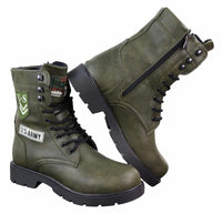 Botines de hombre estilo ejército estadounidense