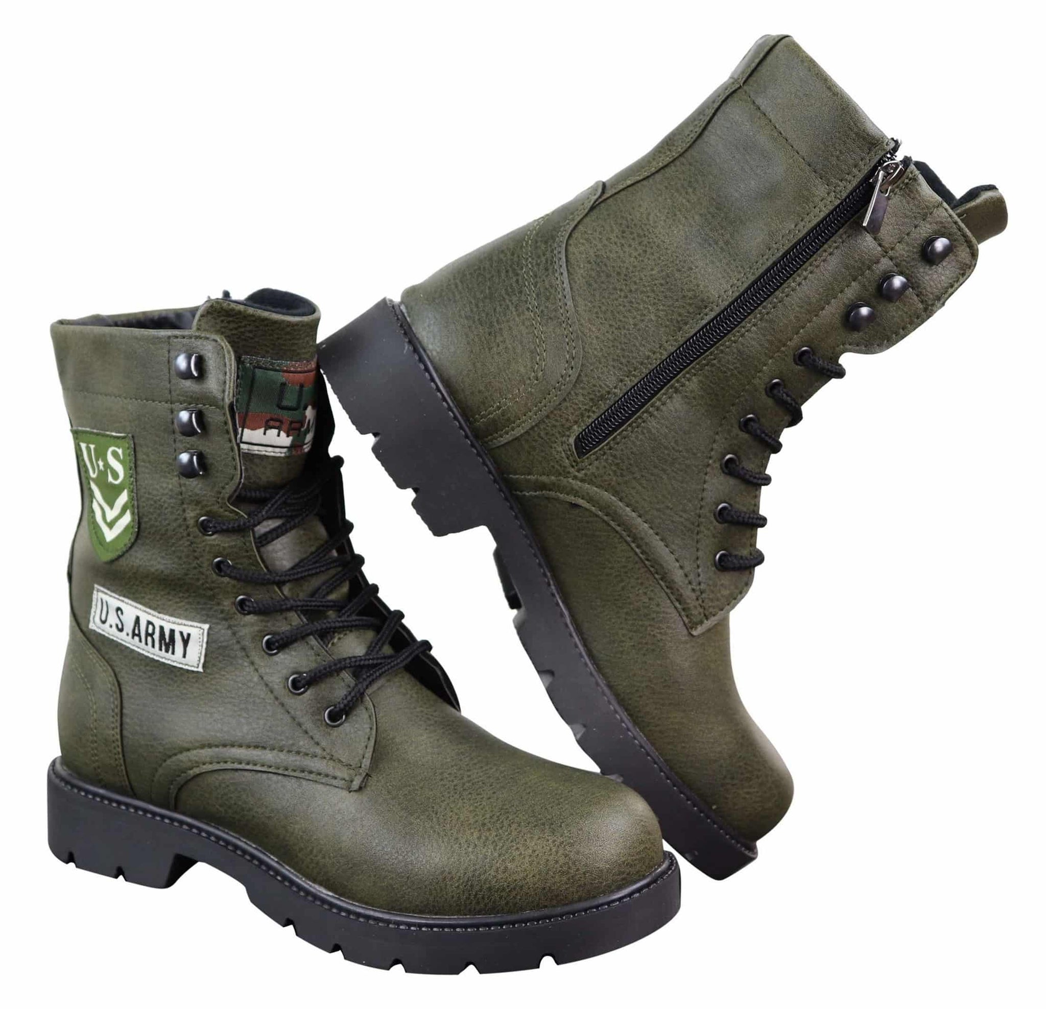 Botines de hombre estilo ejército estadounidense