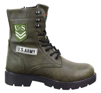 Botines de hombre estilo ejército estadounidense