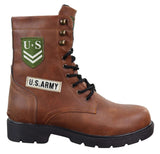 Botines de hombre estilo ejército estadounidense