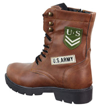 Botines de hombre estilo ejército estadounidense