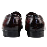 Mocasines rojos formales para hombre