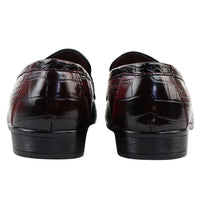 Mocasines rojos formales para hombre