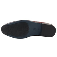 Mocasines rojos formales para hombre