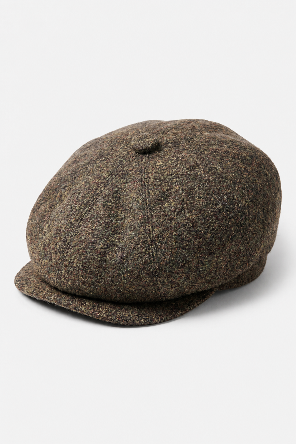 Gorra marrón de 8 paneles con cuchilla de afeitar