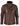 Chaqueta de hombre de cuero auténtico con cuello alto - Marrón