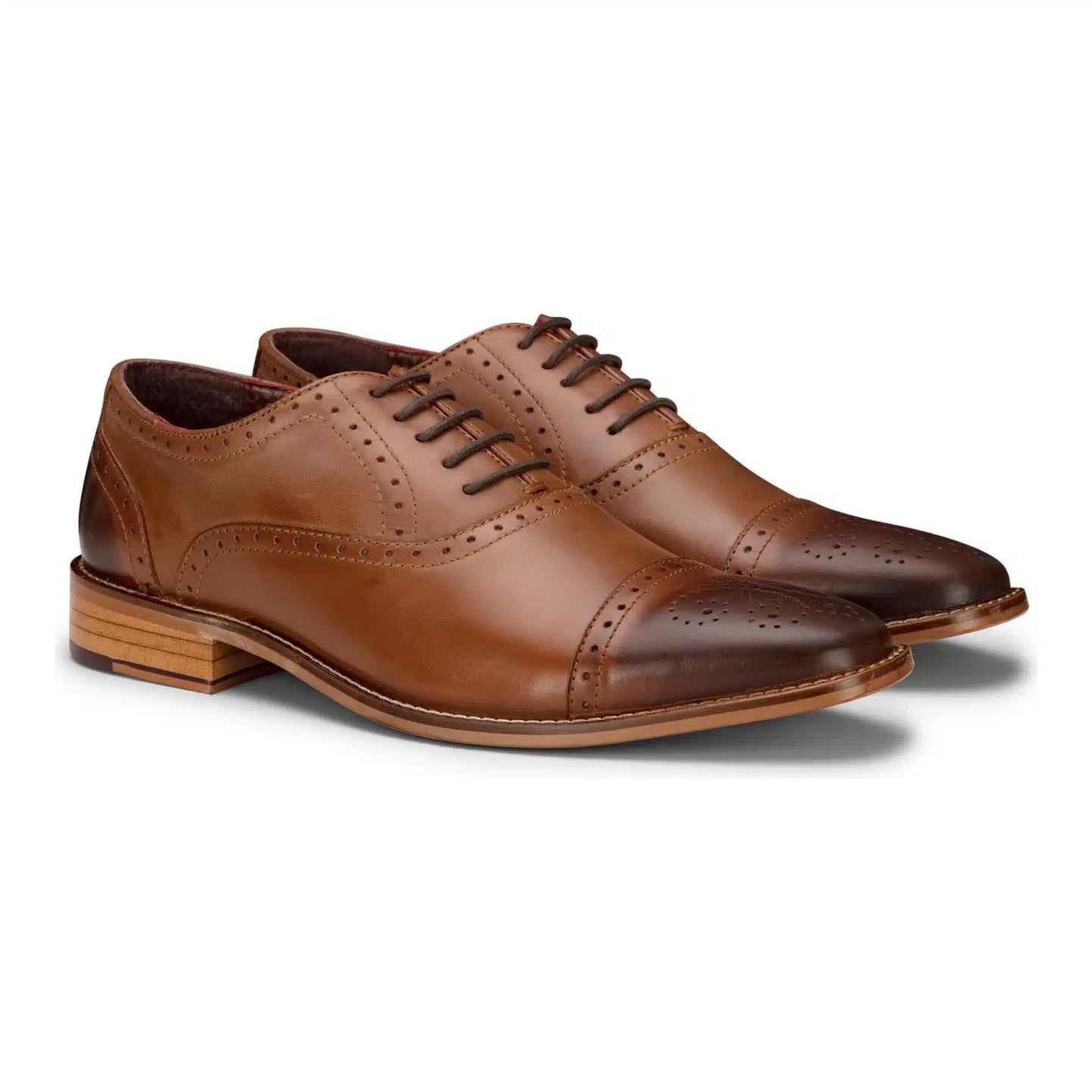 Zapatos clásicos tipo brogue de cuero auténtico para hombre, negros, con cordones, elegantes, formales, de cuero vintage.