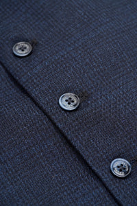 Caridi - Chaleco de tweed azul marino para hombre