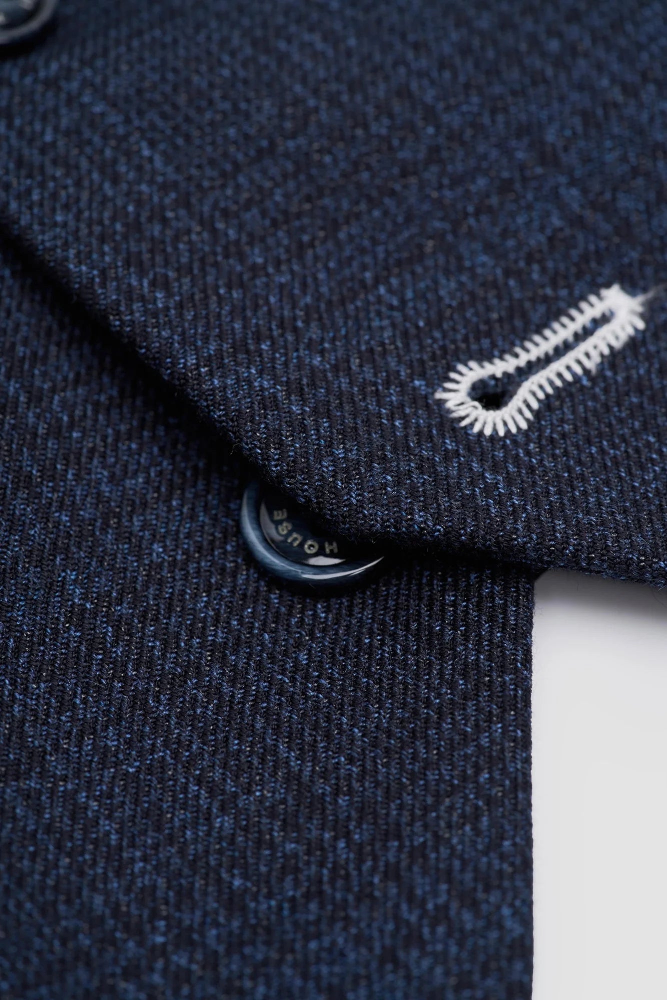 Caridi - Chaleco de tweed azul marino para hombre