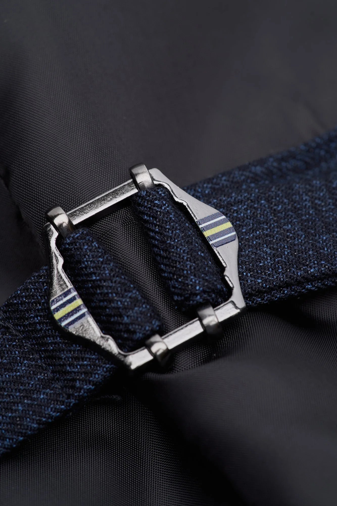 Caridi - Chaleco de tweed azul marino para hombre