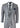 Traje de hombre gris claro de 3 piezas con costura clásica para bodas, verano y graduaciones. Traje clásico para novios.