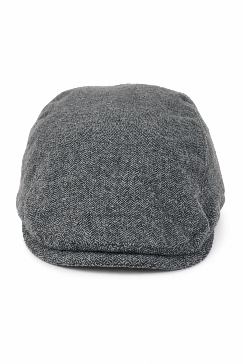 Gorra plana para hombre, estilo Baker Boy, 8 paneles, tweed, espiga gris, estilo vintage.