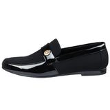 Zapatos mocasines negros ligeros sin cordones para hombre