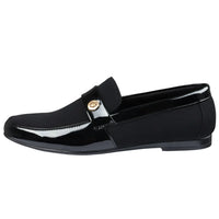 Zapatos mocasines negros ligeros sin cordones para hombre