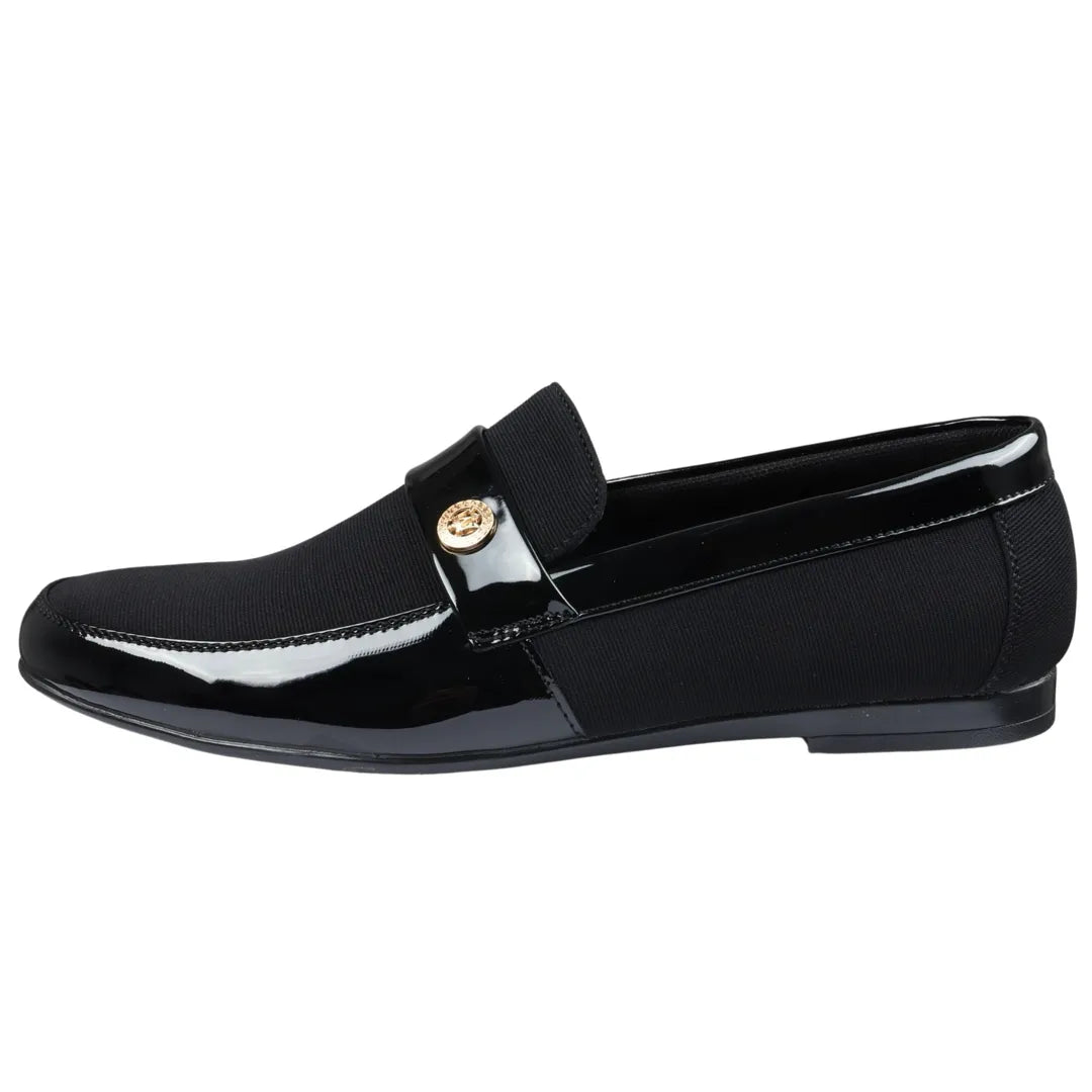 Zapatos mocasines negros ligeros sin cordones para hombre