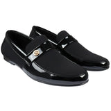 Zapatos mocasines negros ligeros sin cordones para hombre