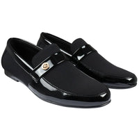 Zapatos mocasines negros ligeros sin cordones para hombre