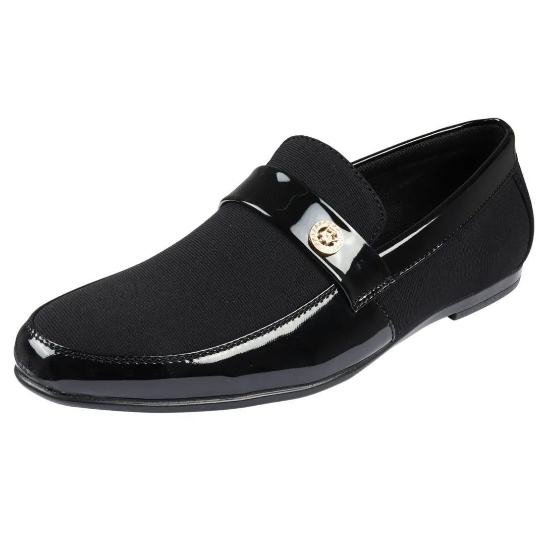 Zapatos mocasines negros ligeros sin cordones para hombre