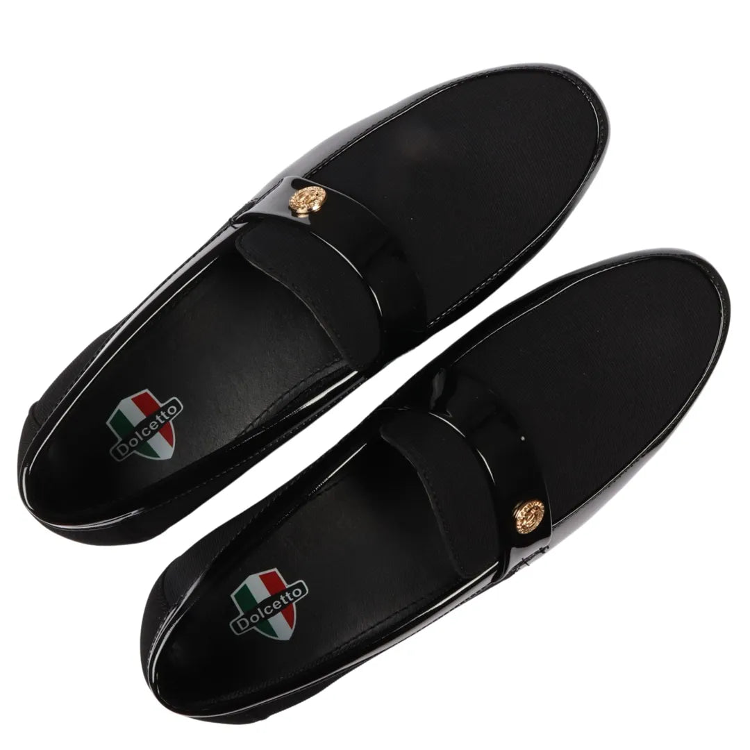 Zapatos mocasines negros ligeros sin cordones para hombre