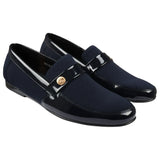 Zapatos mocasines ligeros azul marino para hombre