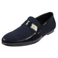 Zapatos mocasines ligeros azul marino para hombre
