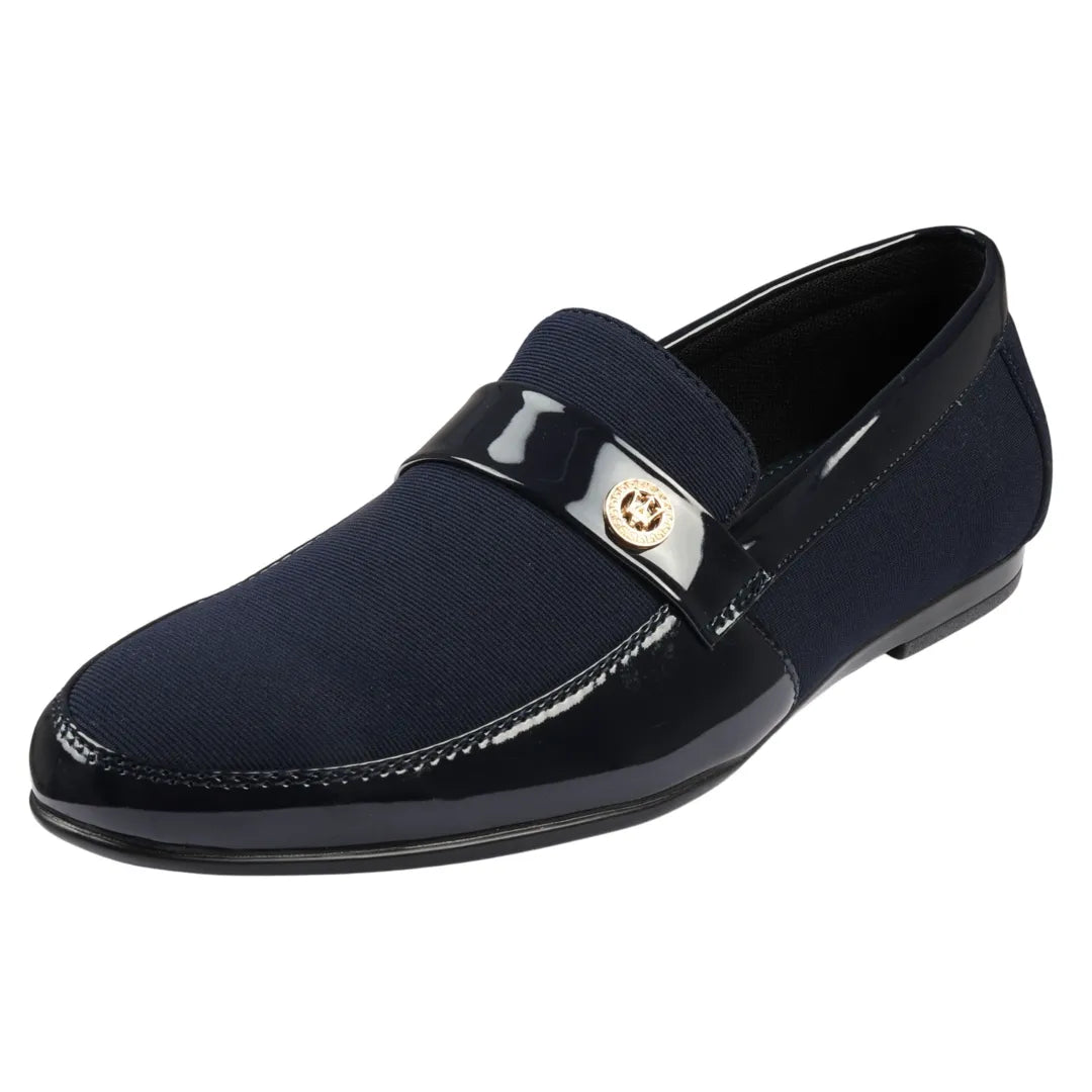Zapatos mocasines ligeros azul marino para hombre
