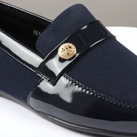 Zapatos mocasines ligeros azul marino para hombre