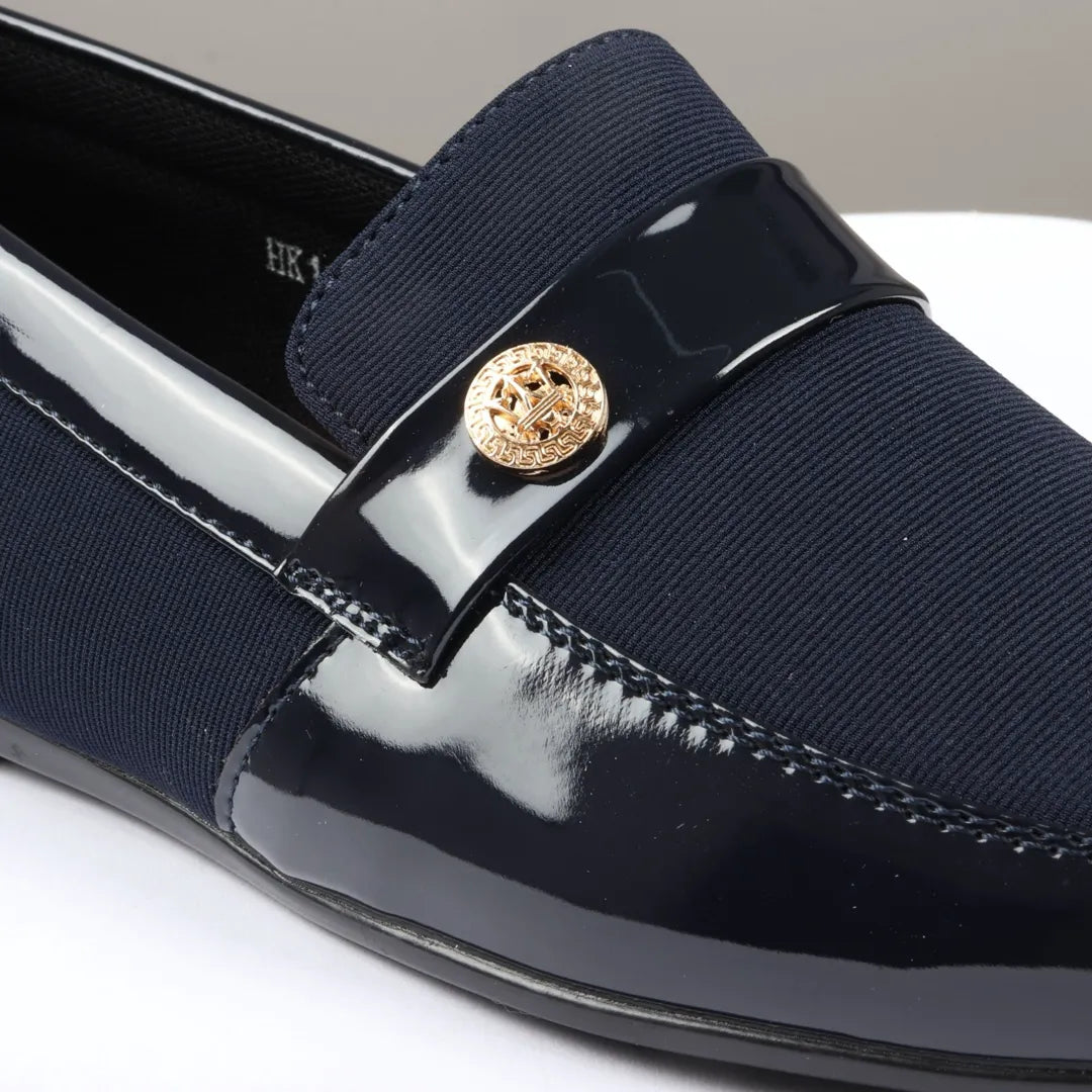 Zapatos mocasines ligeros azul marino para hombre