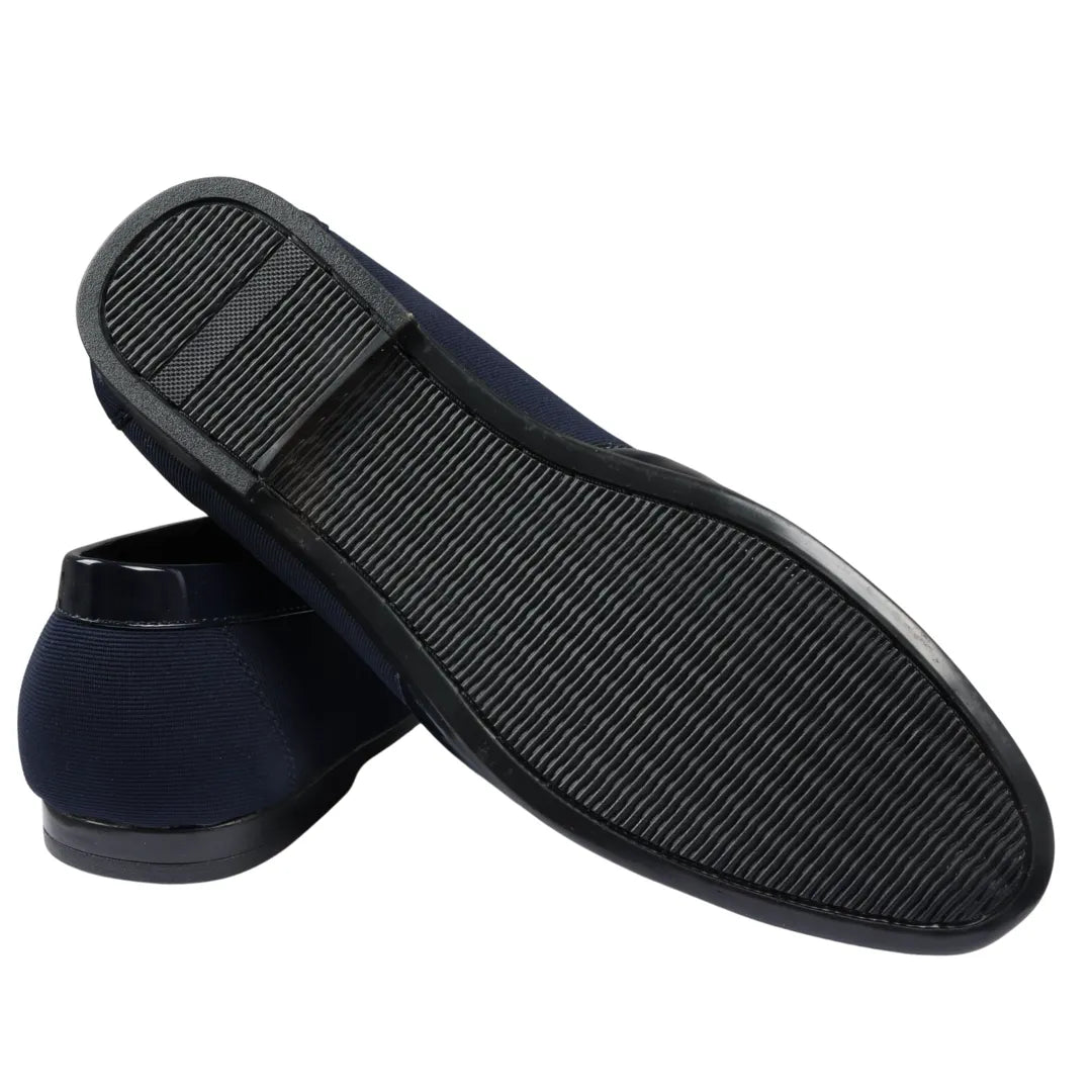 Zapatos mocasines ligeros azul marino para hombre