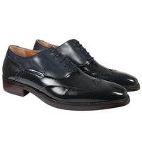 Harry - Zapatos brogue de charol azul marino para hombre