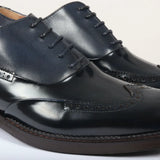 Harry - Zapatos brogue de charol azul marino para hombre