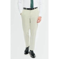 Tropez - Pantalones formales de hombre color verde salvia
