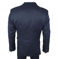 IM07 - Traje clásico de tres piezas azul marino para hombre