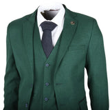 IM08 - Traje clásico de tres piezas verde para hombre