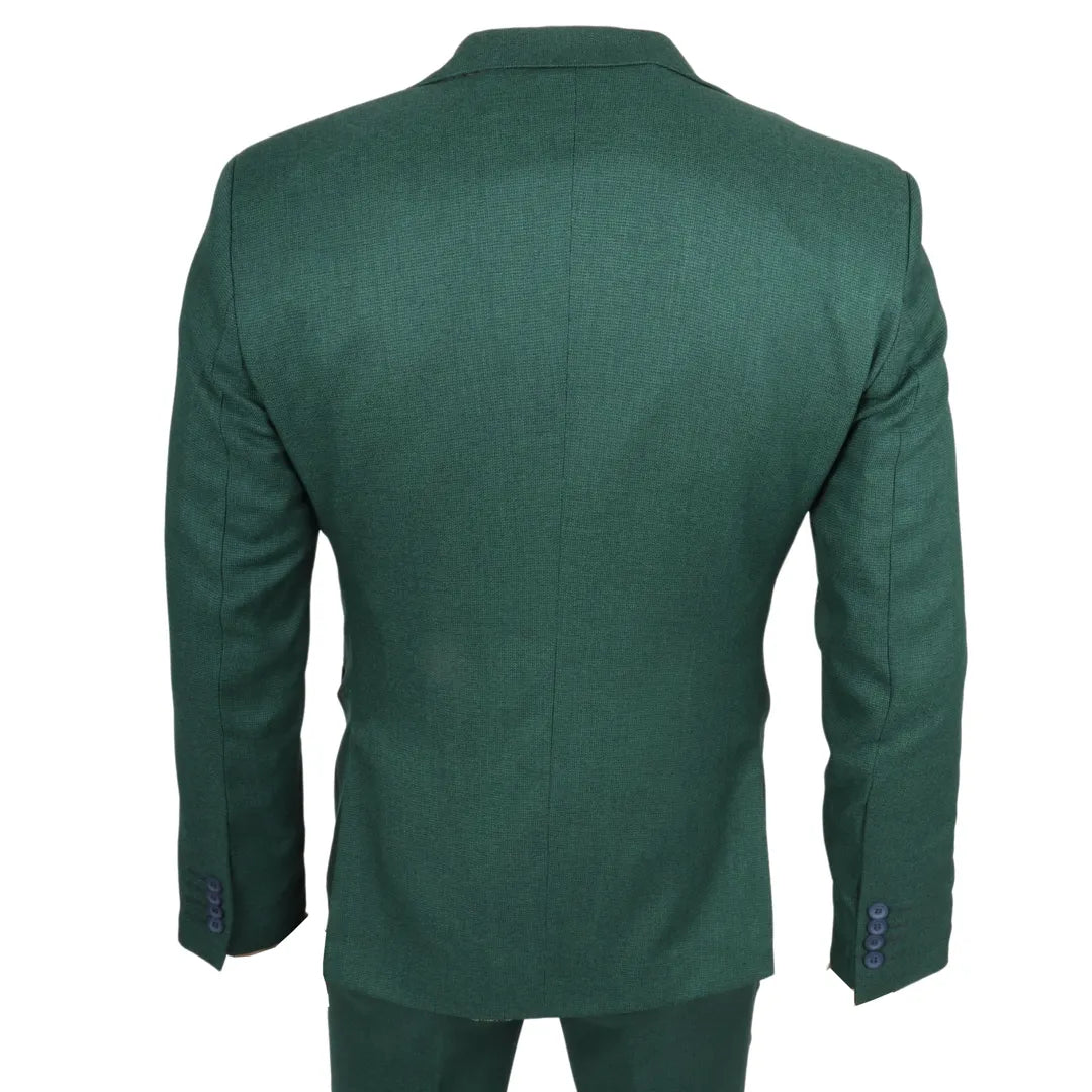 IM08 - Traje clásico de tres piezas verde para hombre
