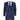 IM10 - Traje de tres piezas a cuadros azul marino para hombre