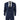 Traje de tres piezas IM1 para hombre, clásico, color azul marino carbón, corte entallado.