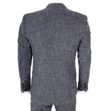 IM33 - Traje de hombre negro de 3 piezas a medida
