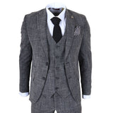 IM33 - Traje de hombre negro de 3 piezas a medida