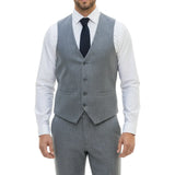 Traje de hombre de 3 piezas azul de corte sastre