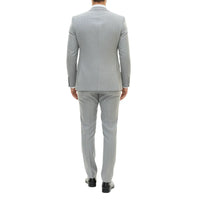 IM33 - Traje de hombre de 3 piezas gris de corte sastre