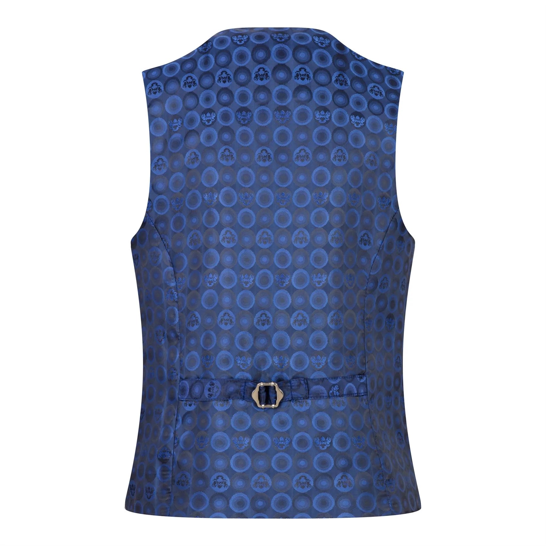 Traje de 3 piezas para niño Marc Darcy, gris, Príncipe de Gales, cuadros azules, estilo vintage retro.