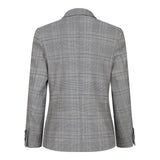 Traje de 3 piezas para niño Marc Darcy, gris, Príncipe de Gales, cuadros azules, estilo vintage retro.