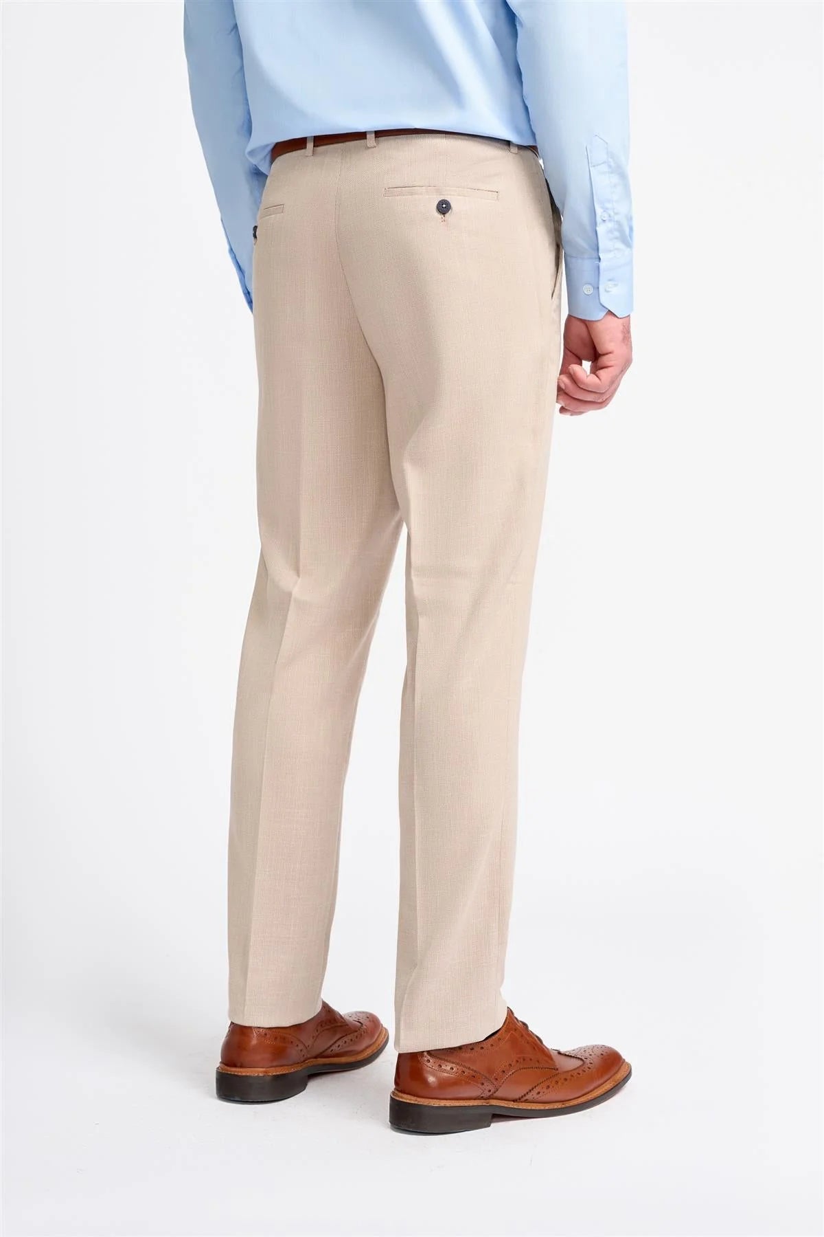 Miami - Pantalones de boda beige para hombre