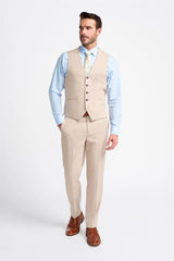 Miami - Chaleco beige para hombre para bodas