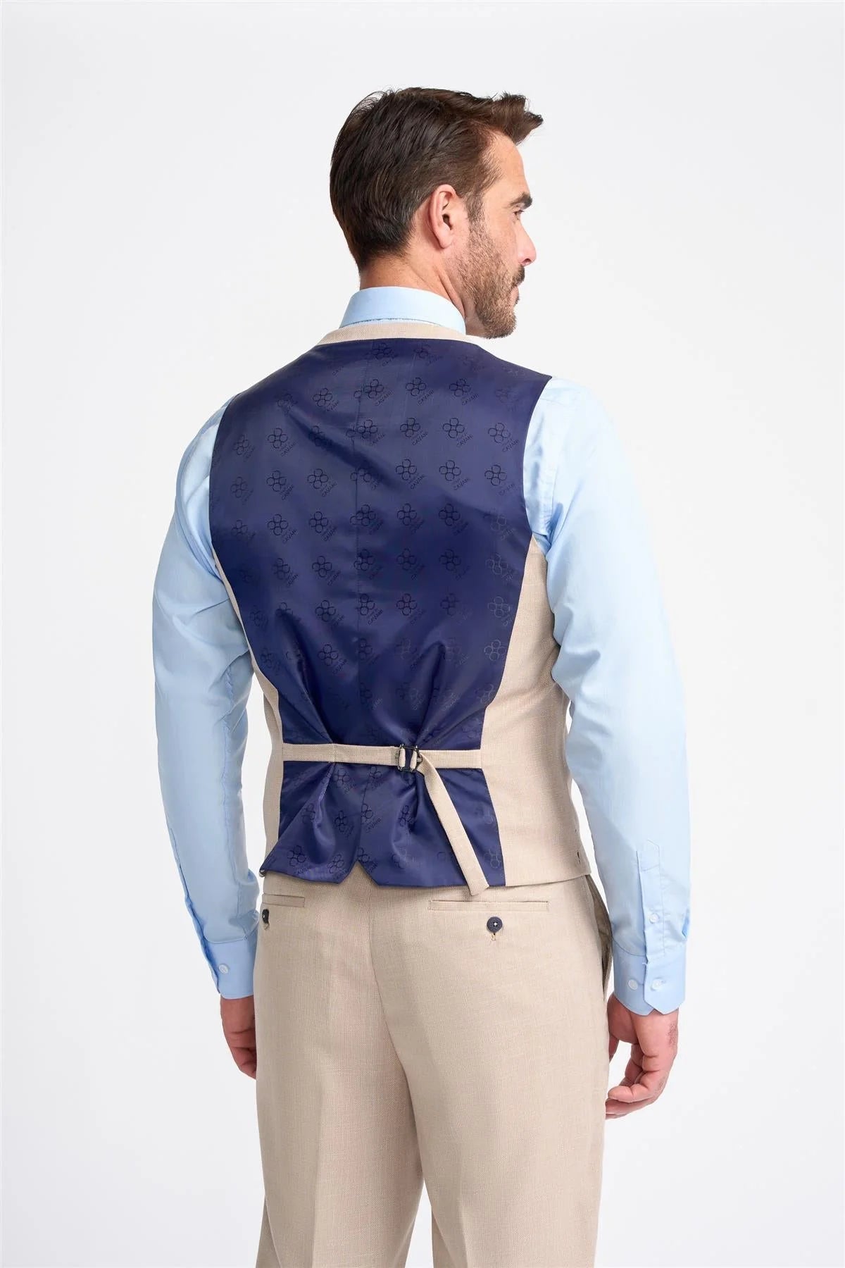 Miami - Chaleco beige para hombre para bodas