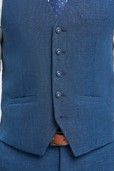 Miami - Chaleco azul para hombre para bodas