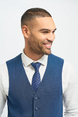 Miami - Chaleco azul para hombre para bodas