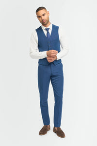 Miami - Chaleco azul para hombre para bodas